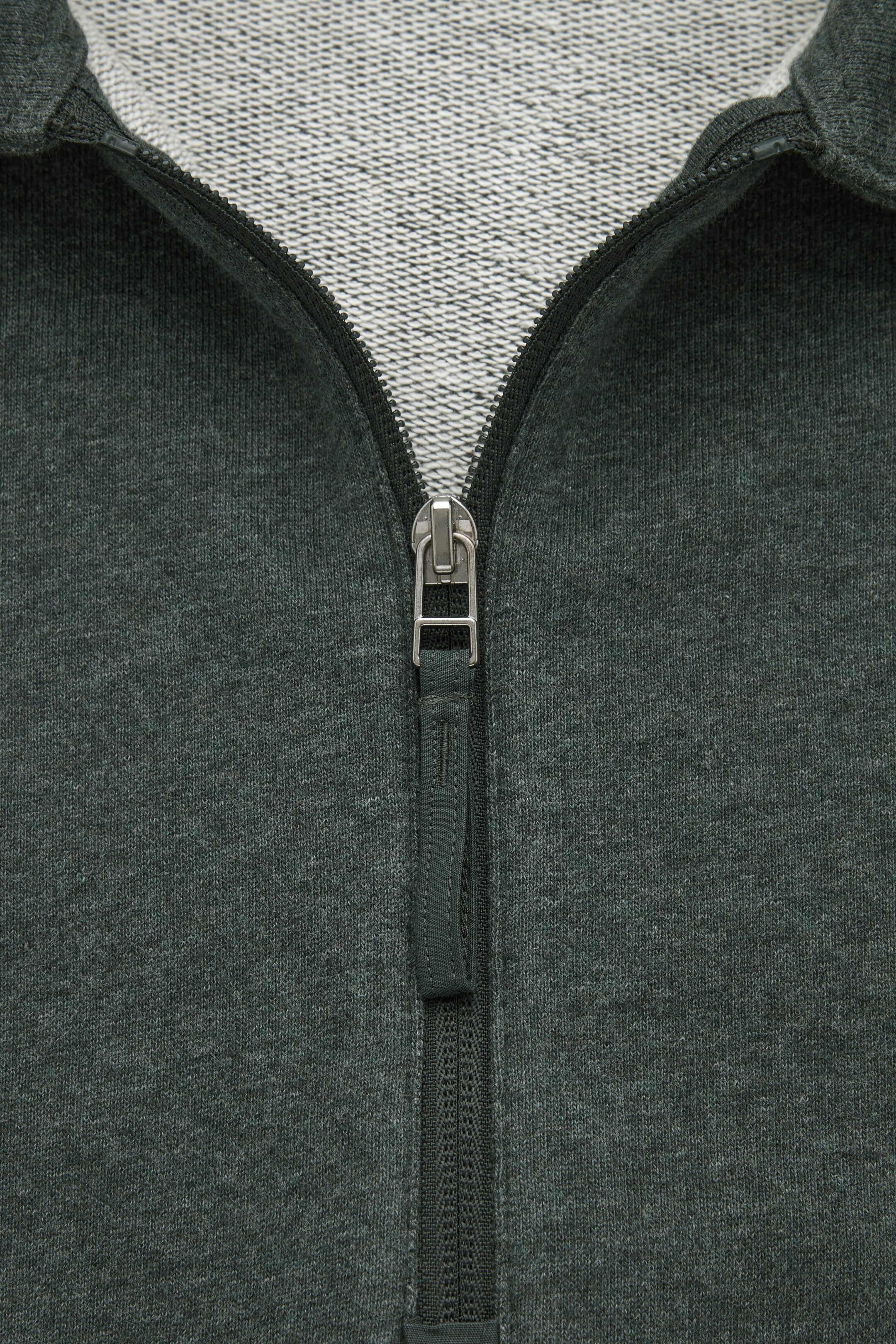 Half-zip sweatshirt - DARK GREEN - men | COS AU