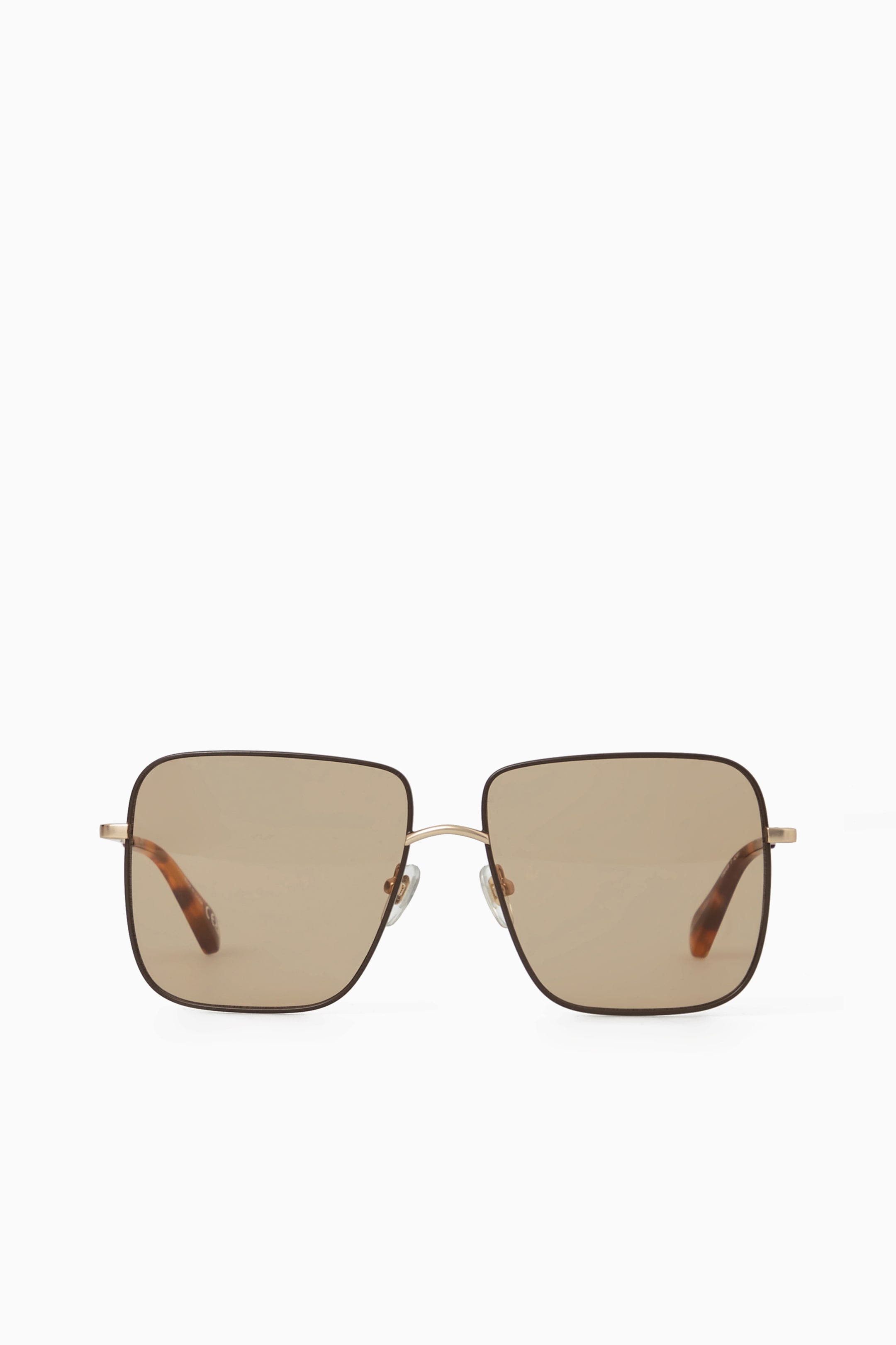 Square metal outlet sunglasses