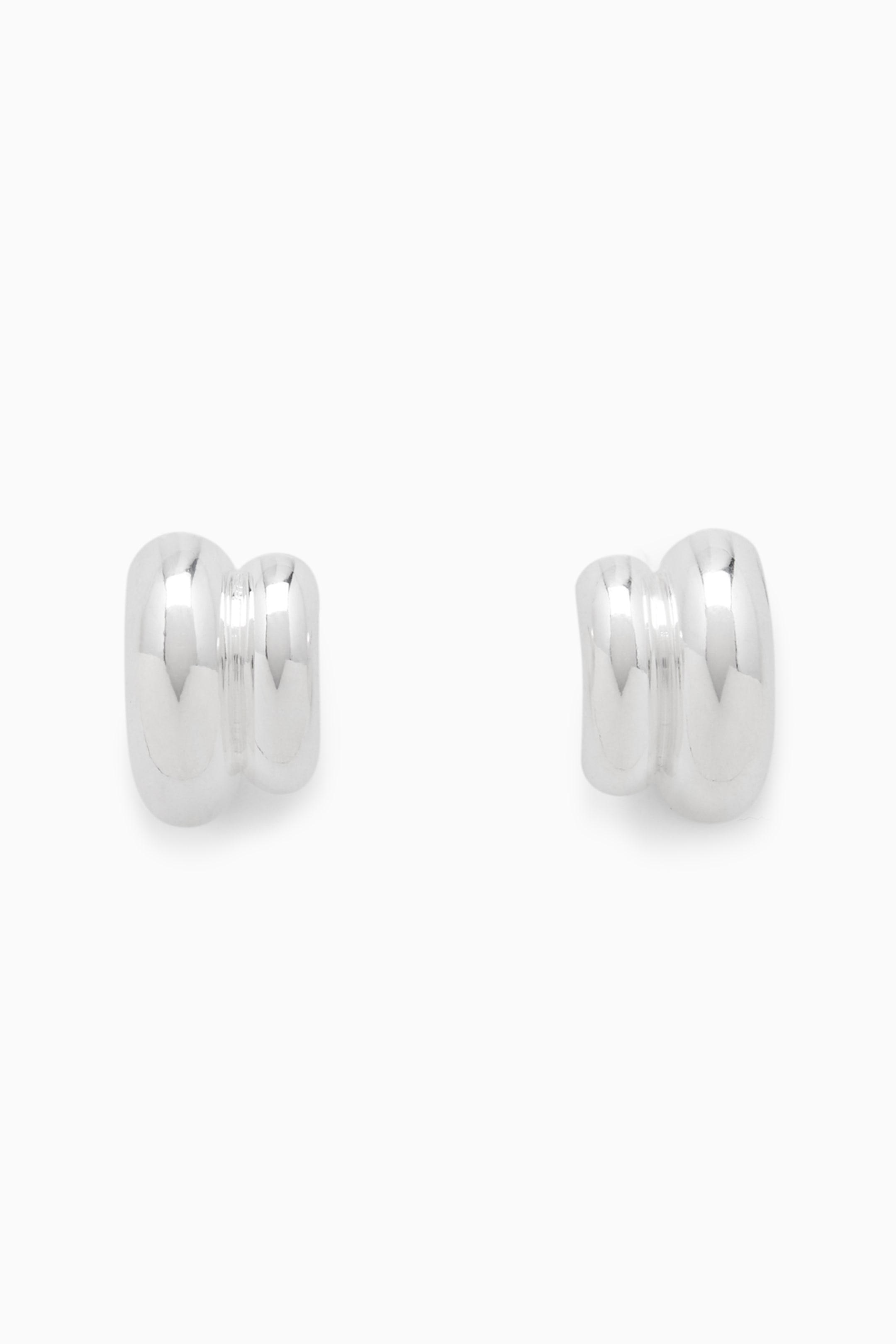 Layered stud earrings - SILVER - women | COS AU