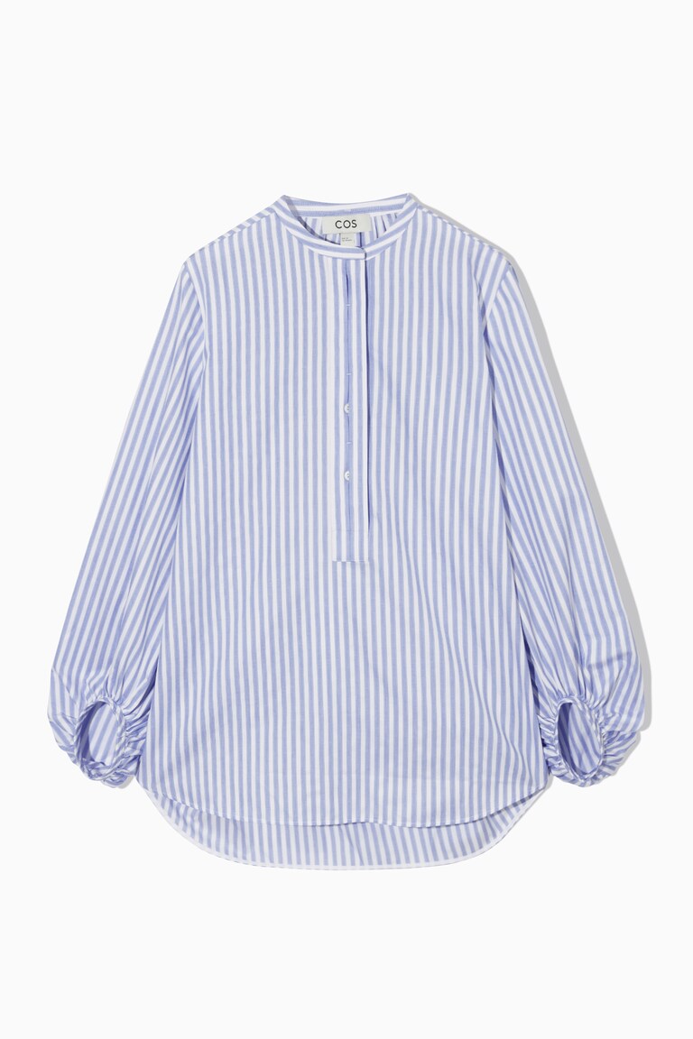 VOLUMINOUS COTTON BLOUSE