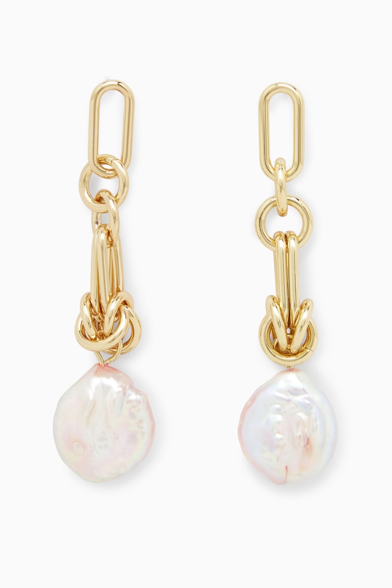 KNOTTED PEARL EARRINGS