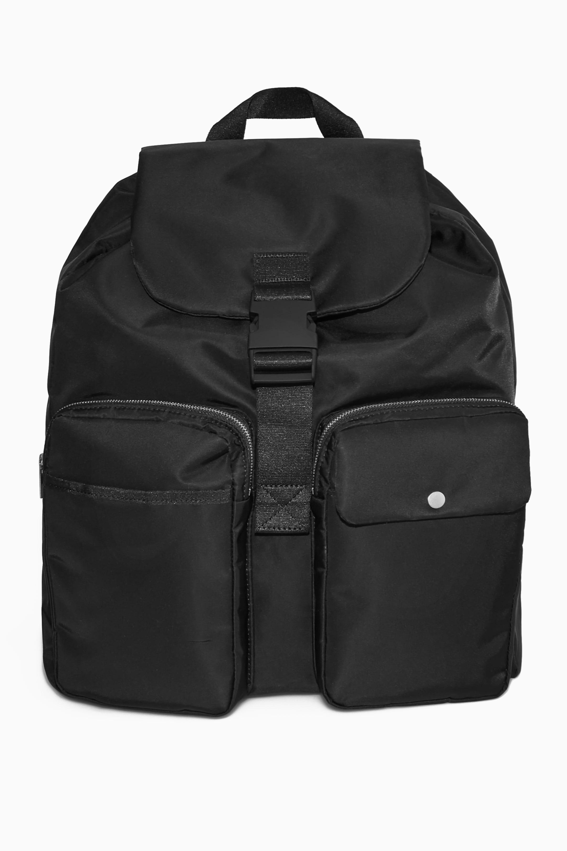 Waterproof nylon drawstring backpack - BLACK - men | COS AU