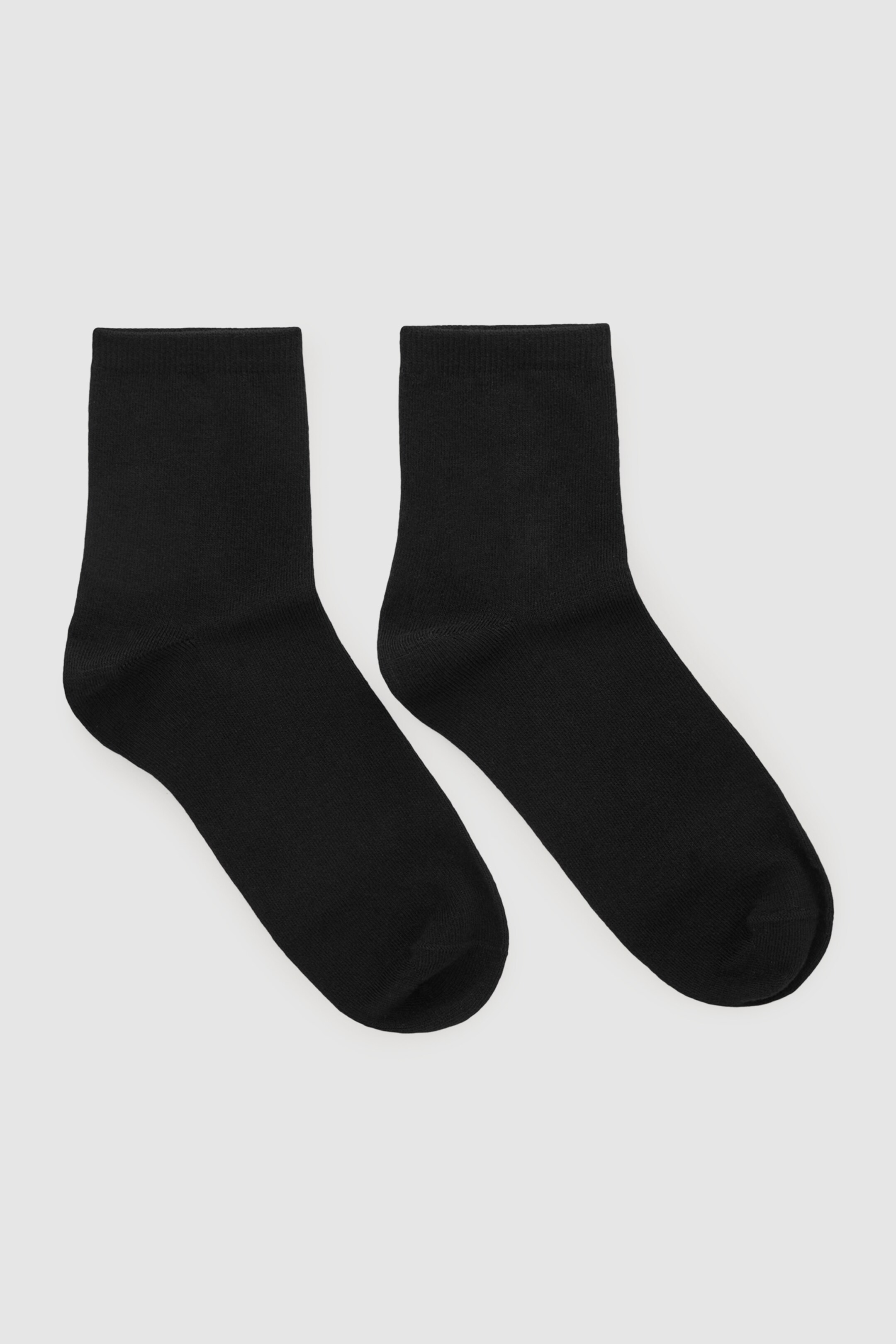 2pack organic cotton ankle socks BLACK Women COS AU