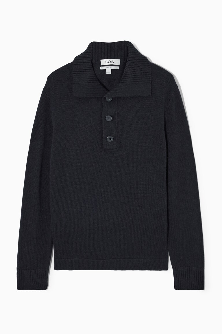 REGULAR-FIT WOOL-CASHMERE POLO SHIRT