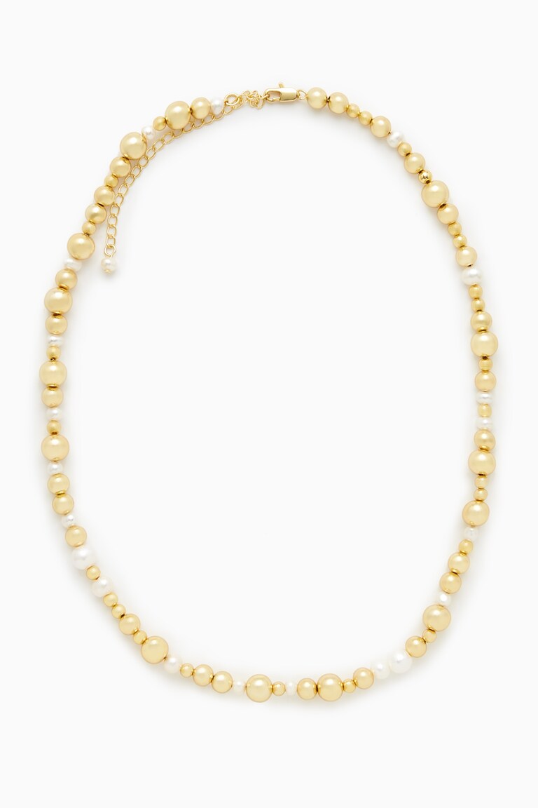 BEADED PEARL NECKLACE