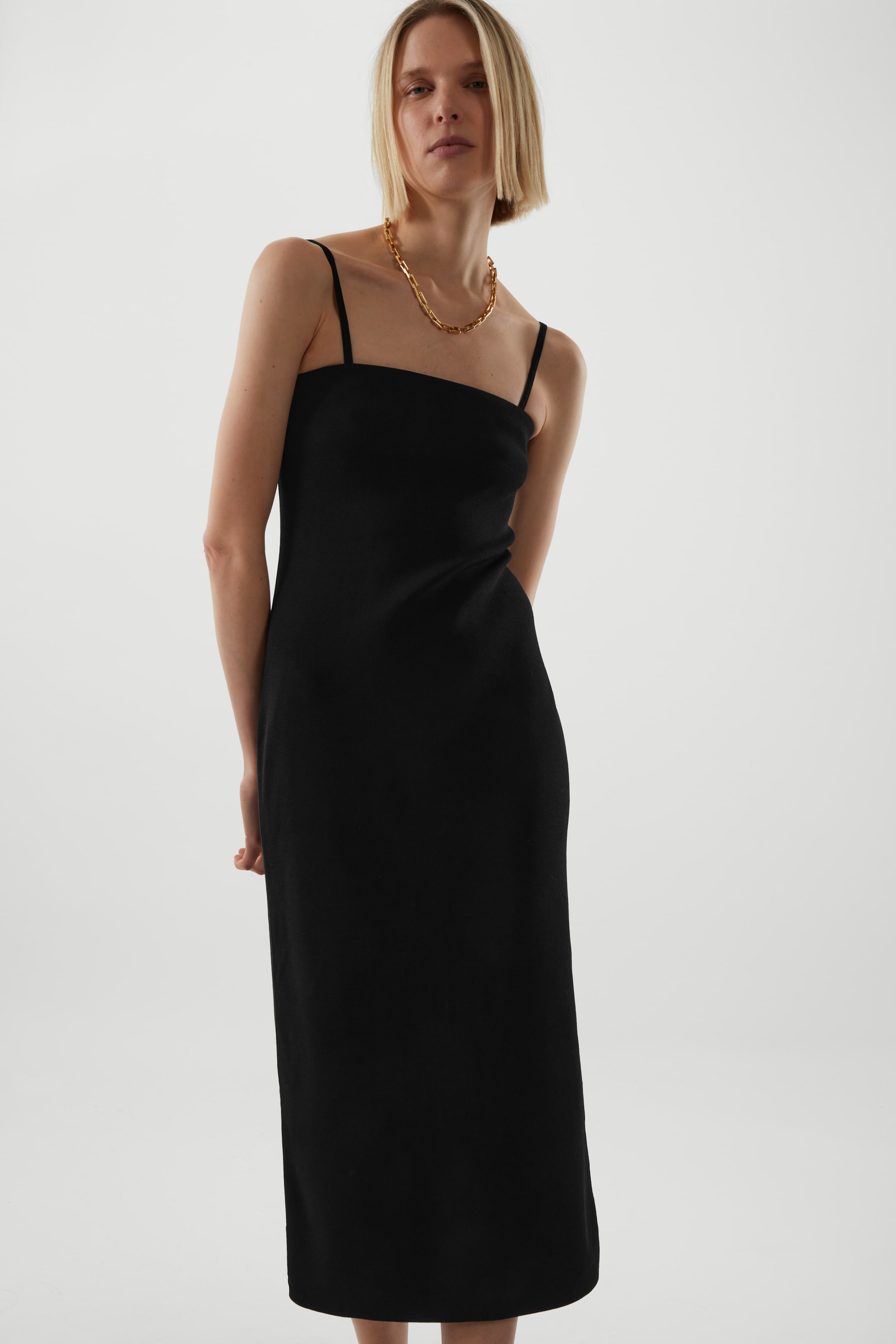 Midi tube dress - BLACK - Women | COS AU