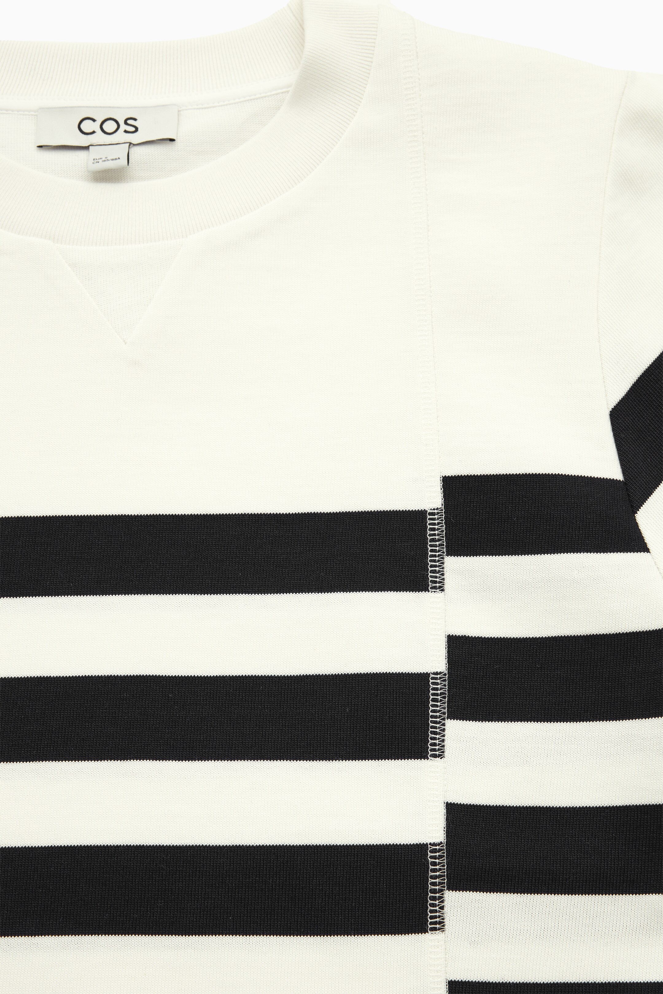 Relaxed-fit striped t-shirt - NAVY / OFF-WHITE - women | COS AU