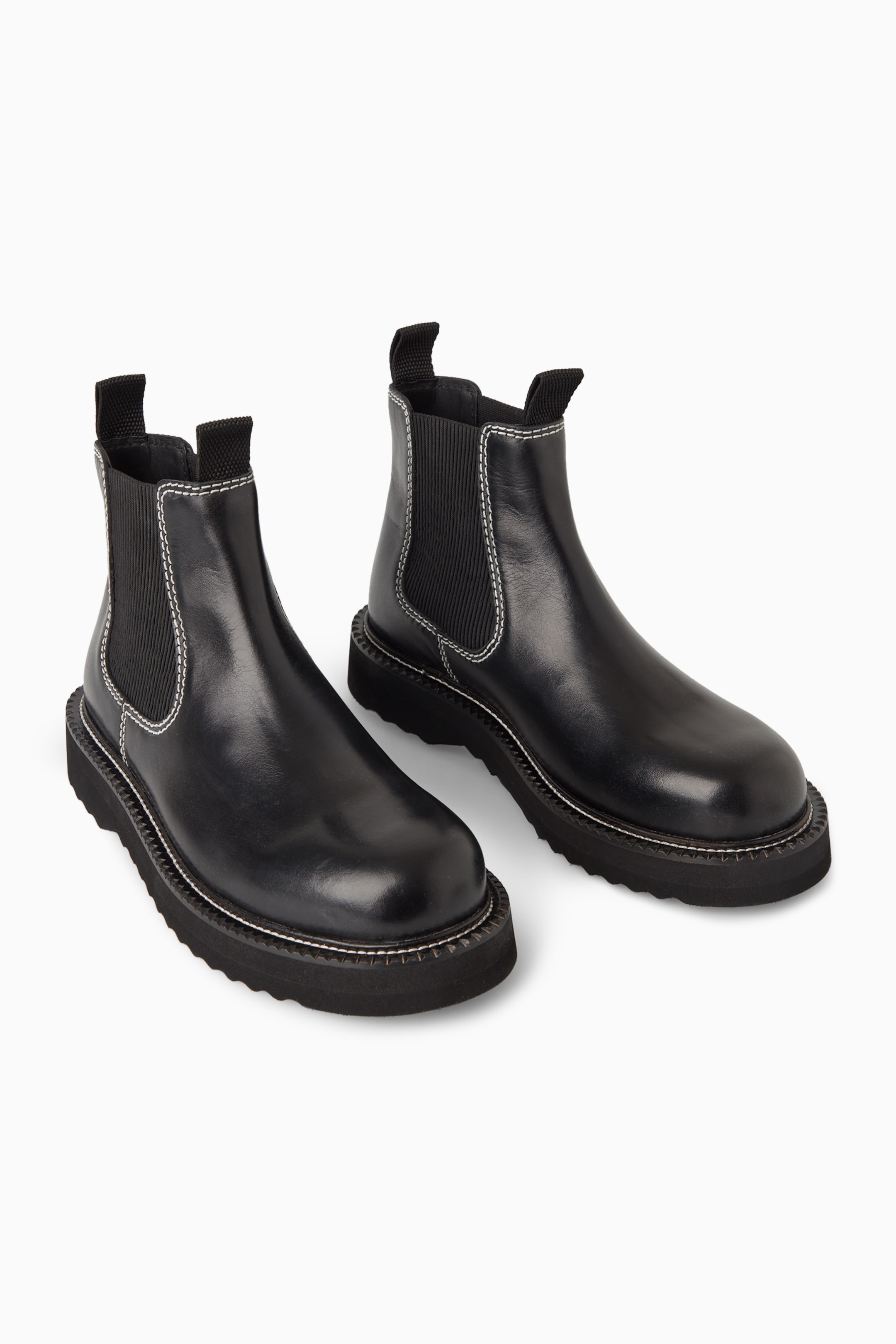 Right image of cos CHUNKY CHELSEA BOOTS in BLACK