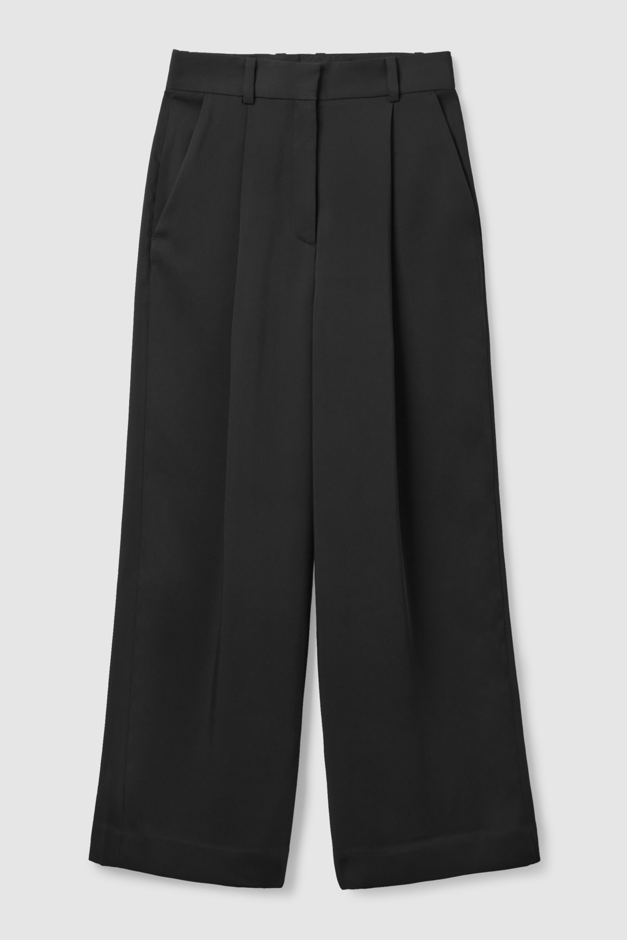 Highwaisted pleated pants  BLACK  women  COS AU