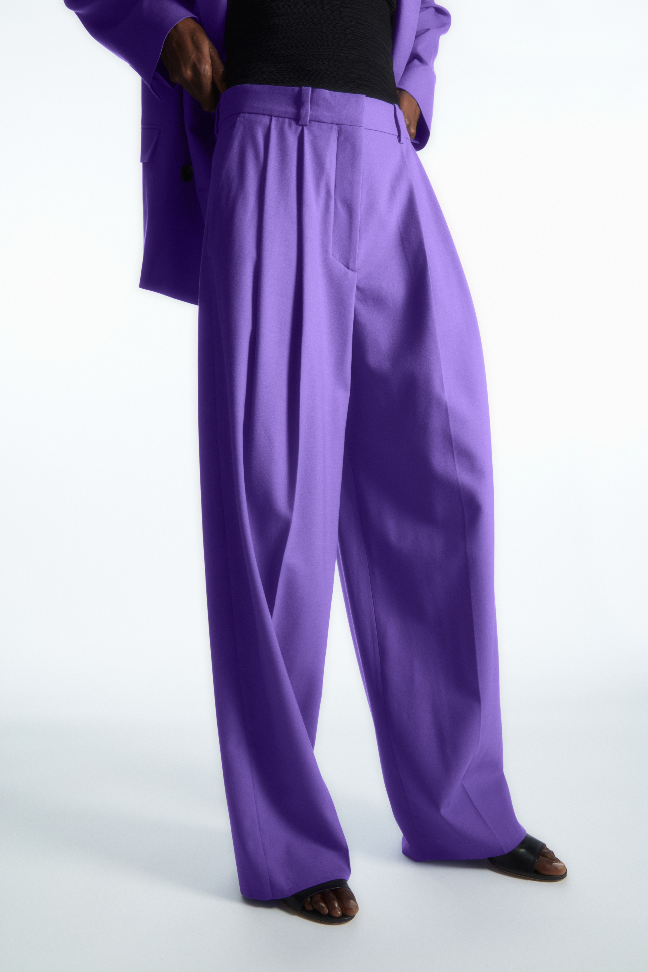 Buy Purple Trousers & Pants for Women by KOTTY Online | Ajio.com