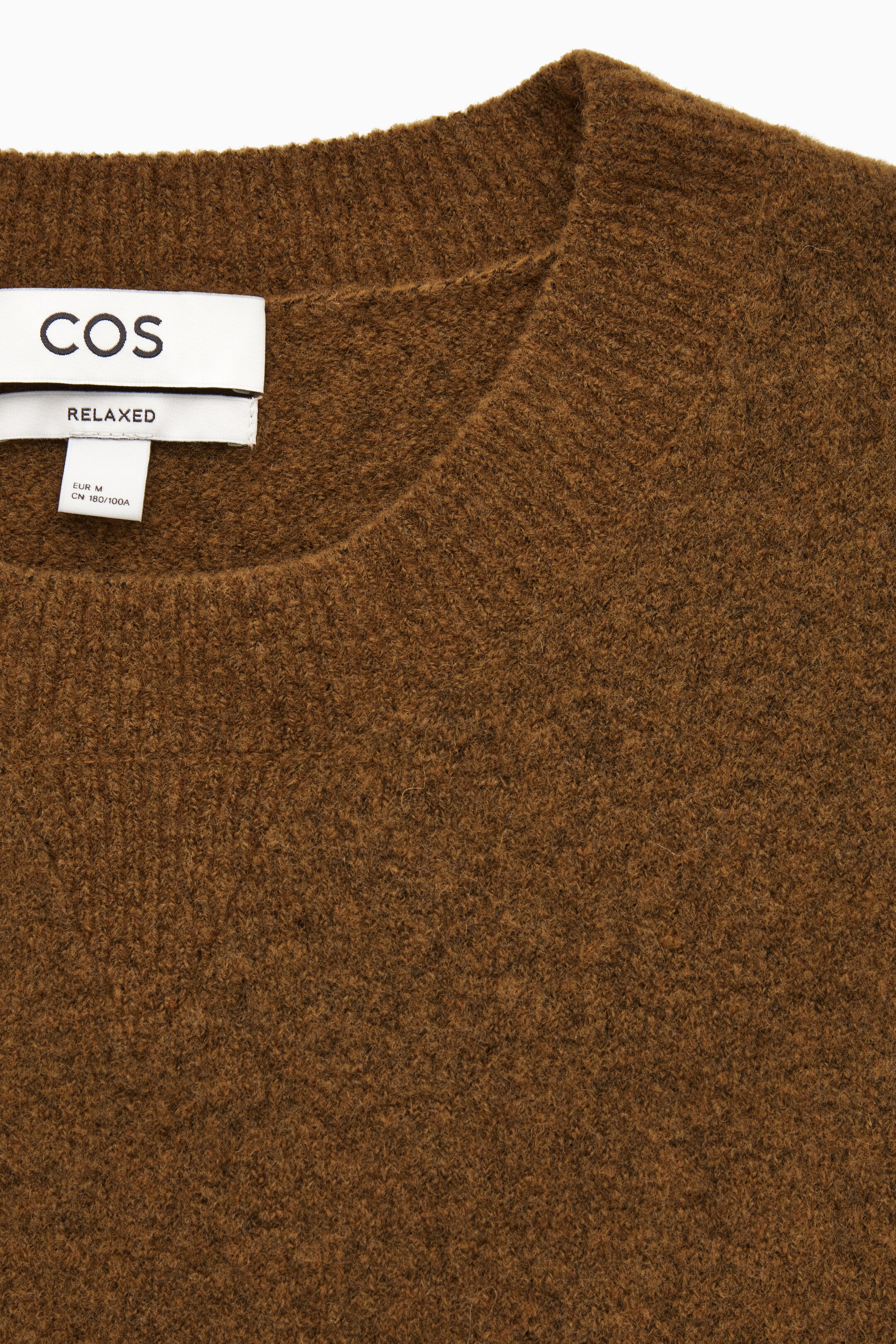 Wool-blend jumper - BROWN MELANGE - men | COS AU