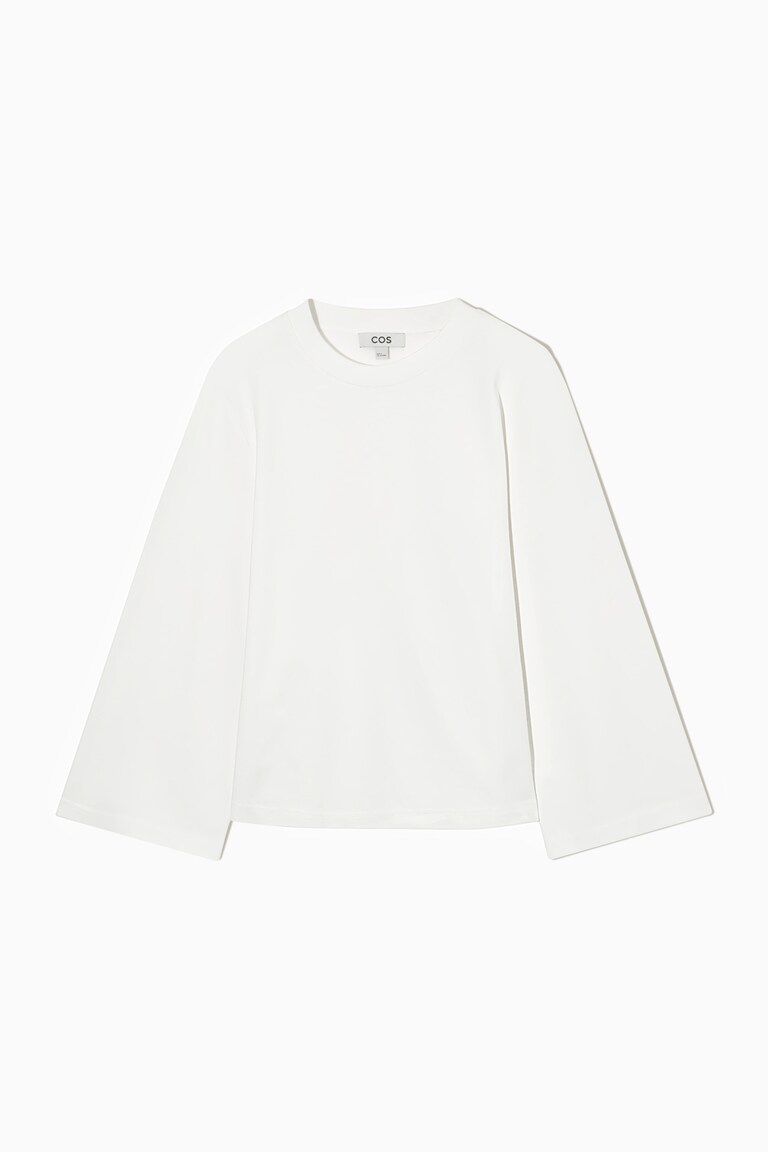 BELL-SLEEVE JERSEY TOP