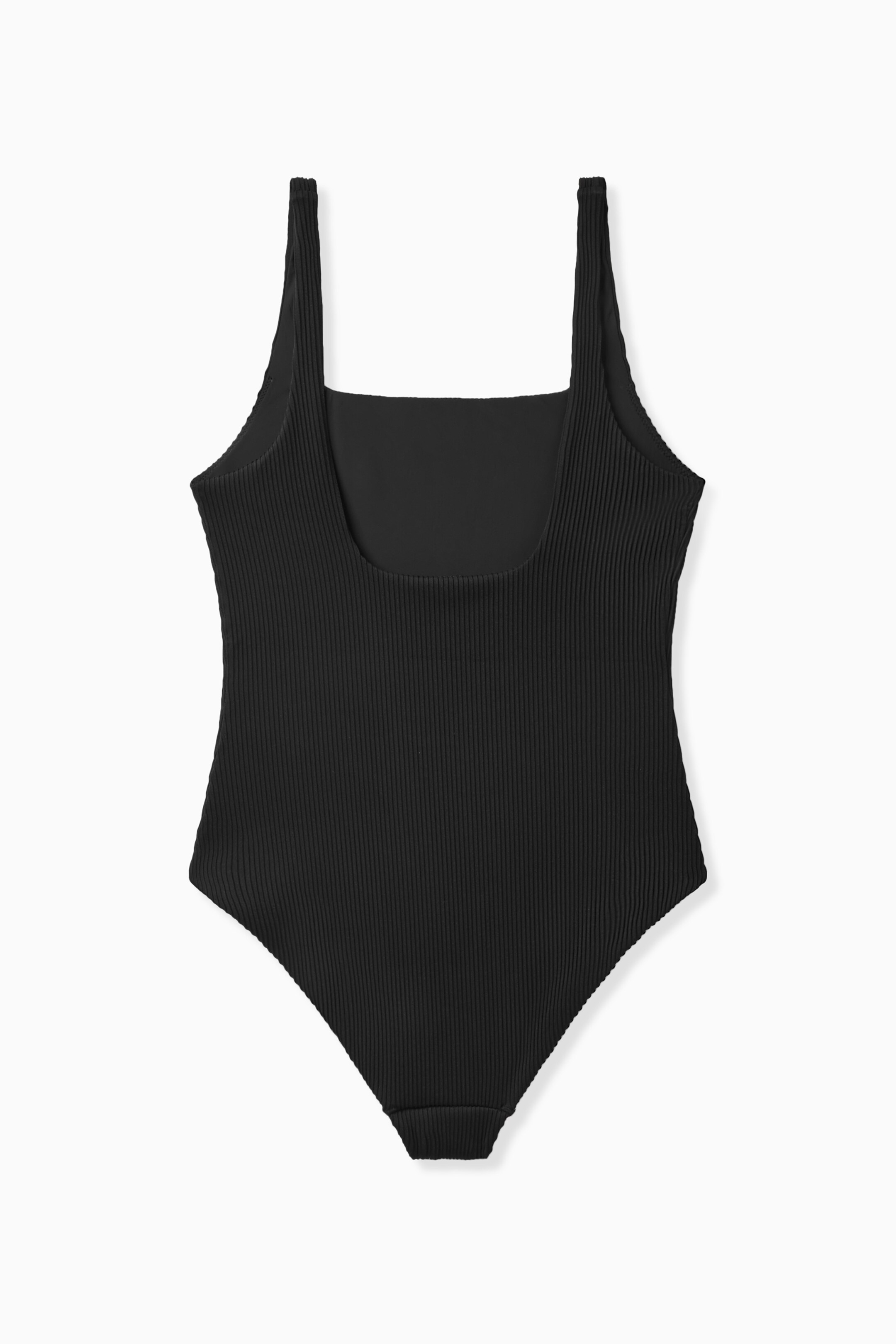 black open back swimsuit