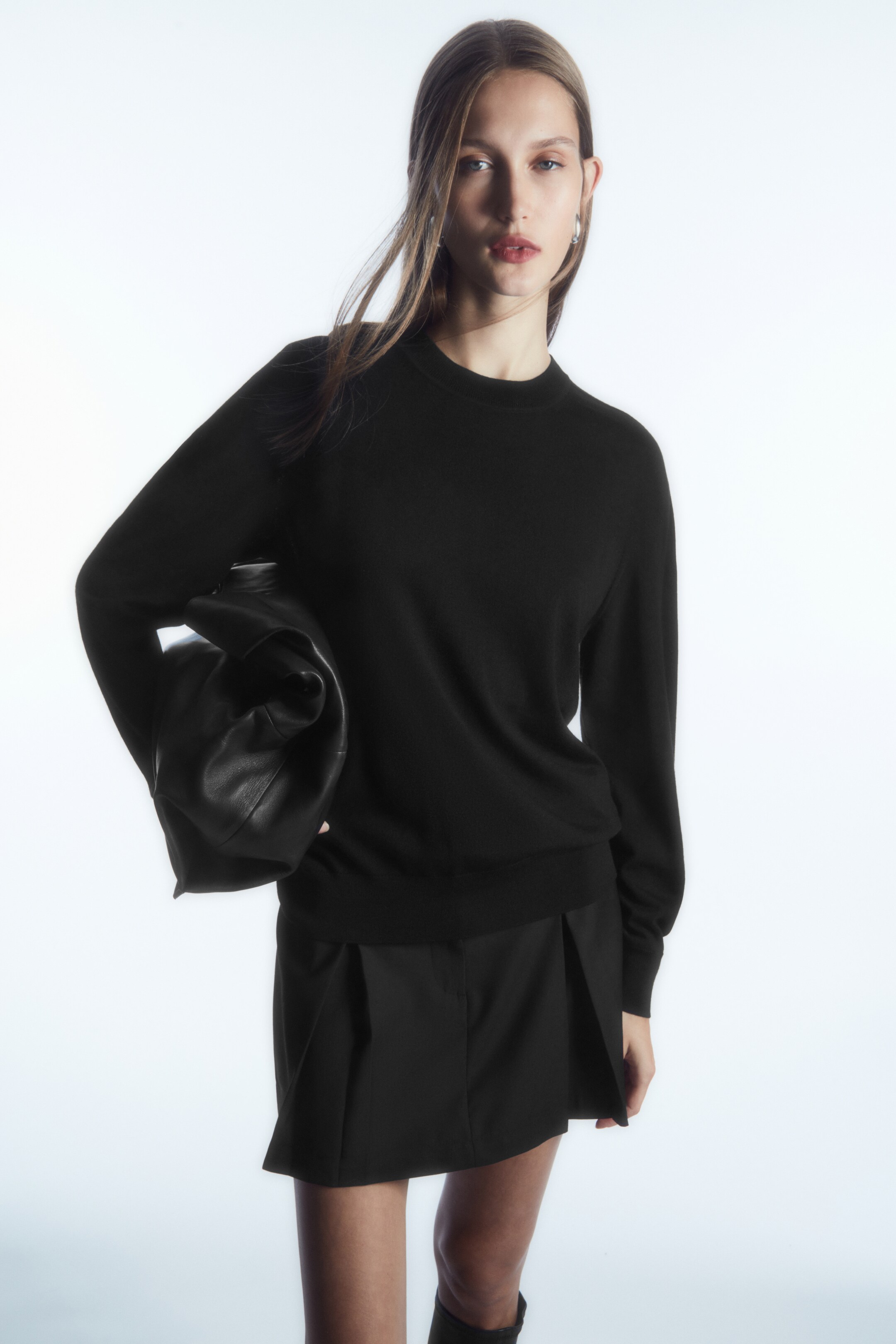 Merino wool jumper - BLACK - women | COS AU