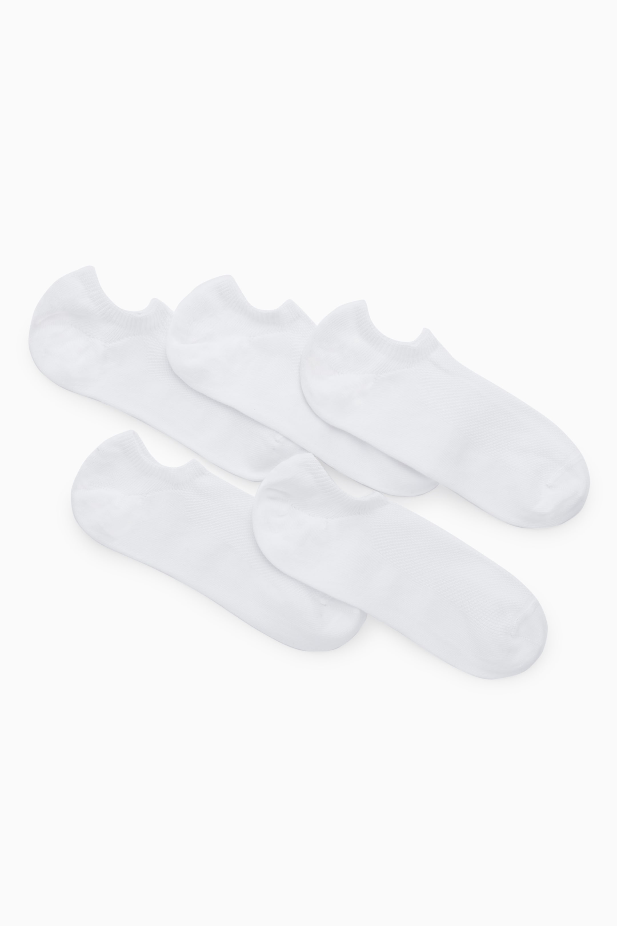 Front image of cos 5-PACK TRAINER SOCKS in WHITE