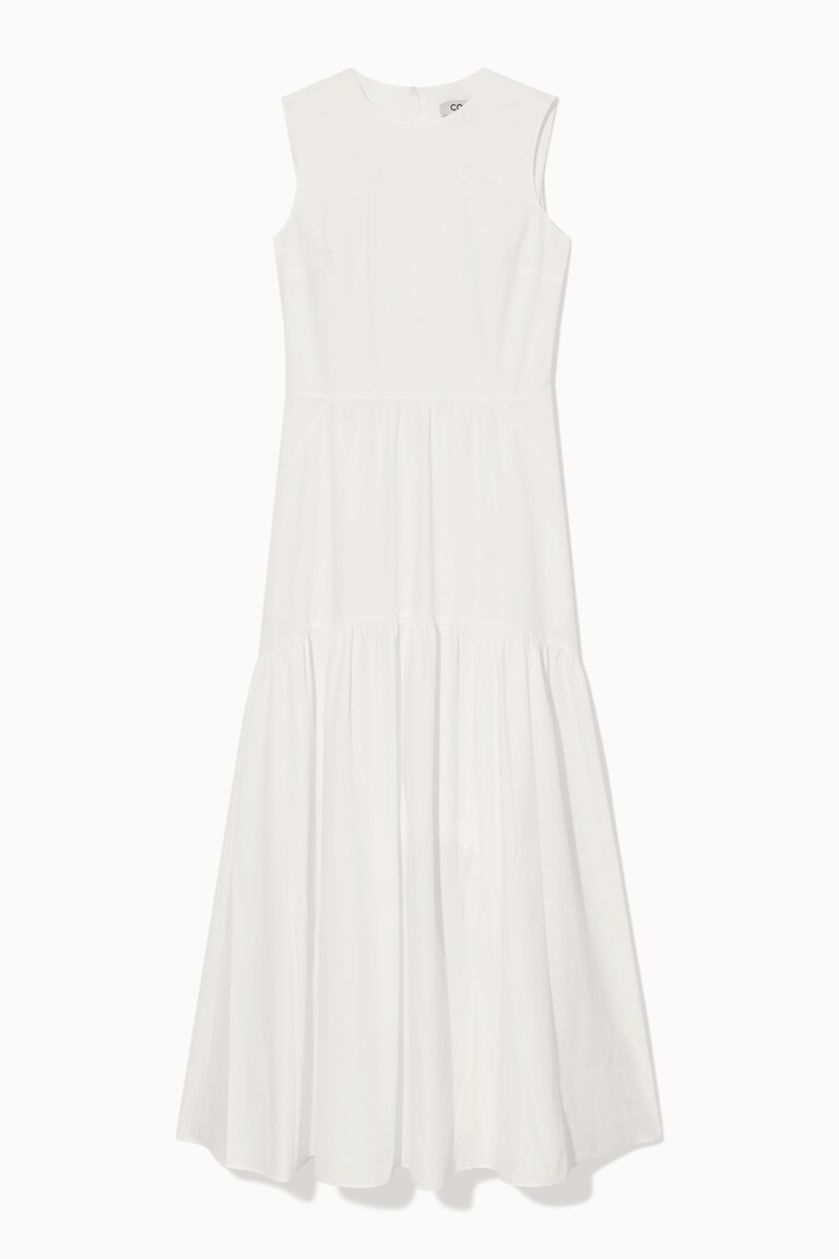 OPEN-BACK TIERED DRESS