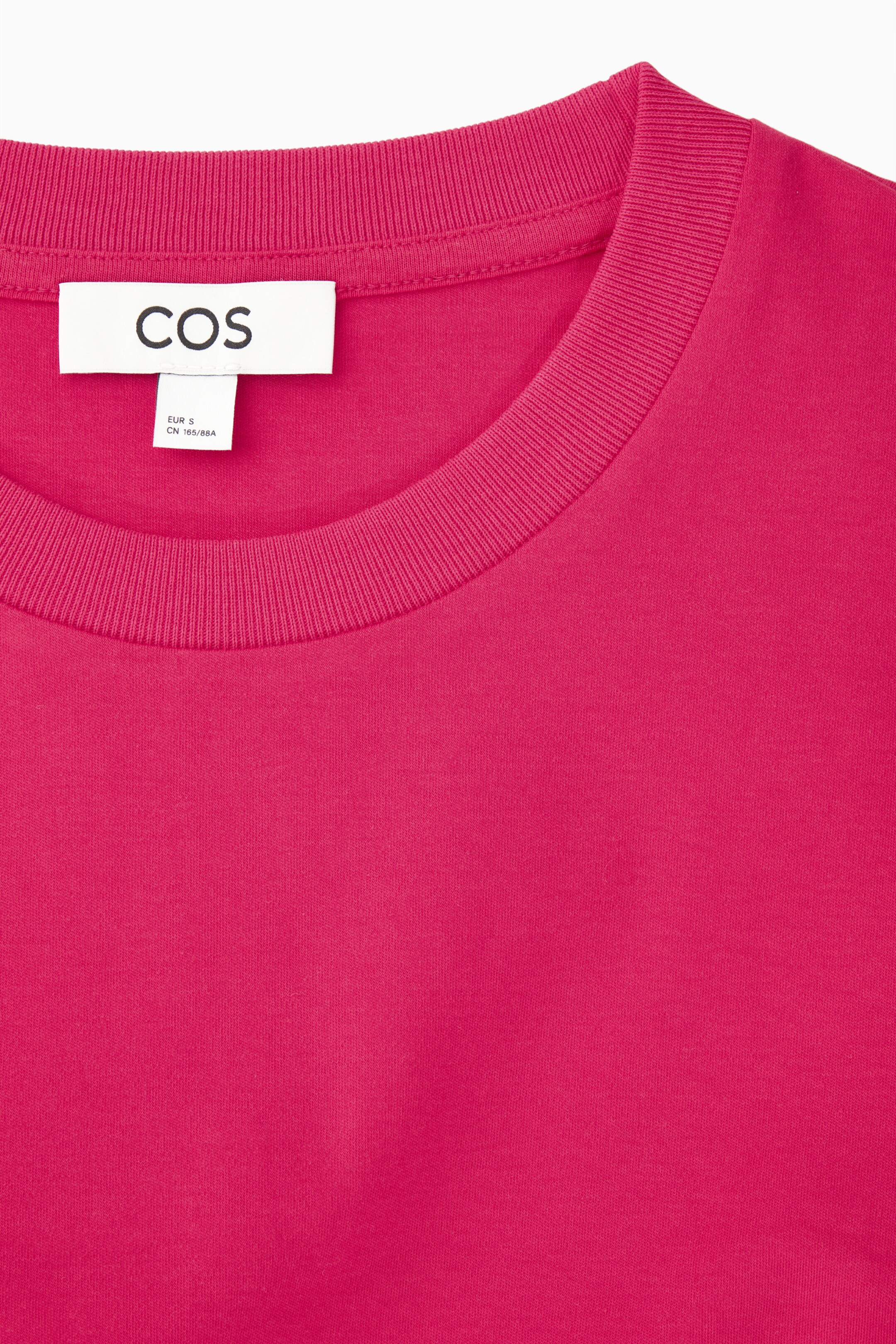 Contrast-panel mini t-shirt dress - BRIGHT PINK - women | COS AU