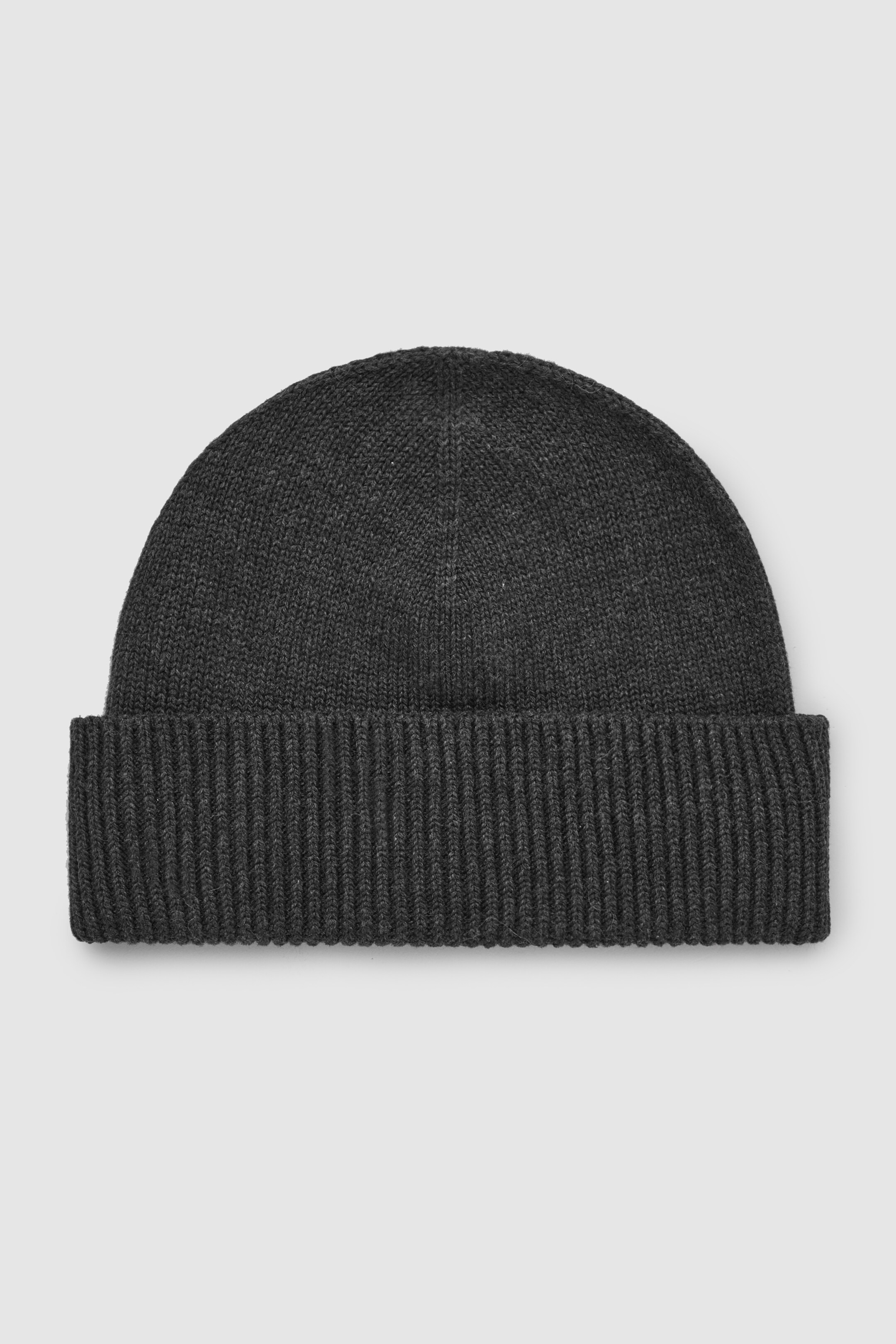 Lightweight cotton beanie - DARK GREY 