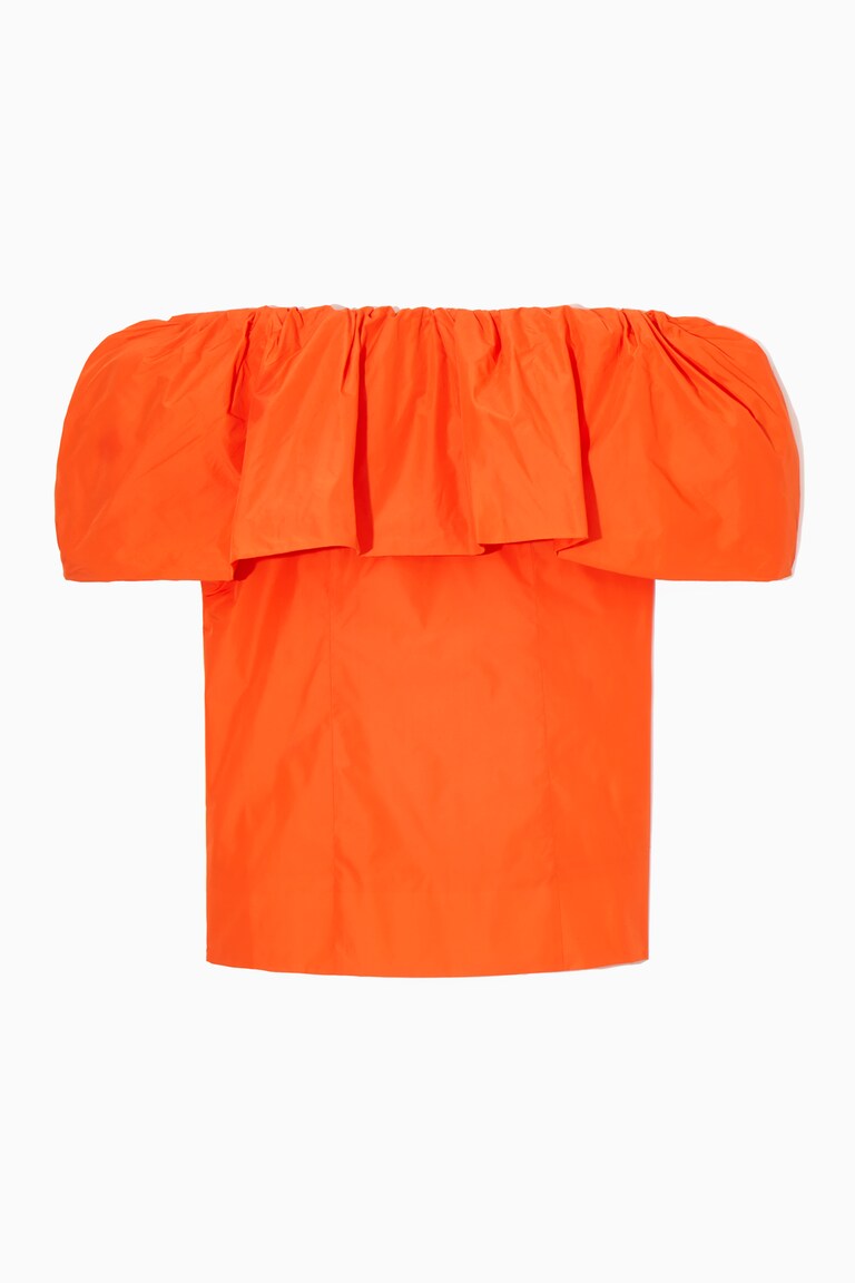 VOLUMINOUS OFF-THE-SHOULDER TOP