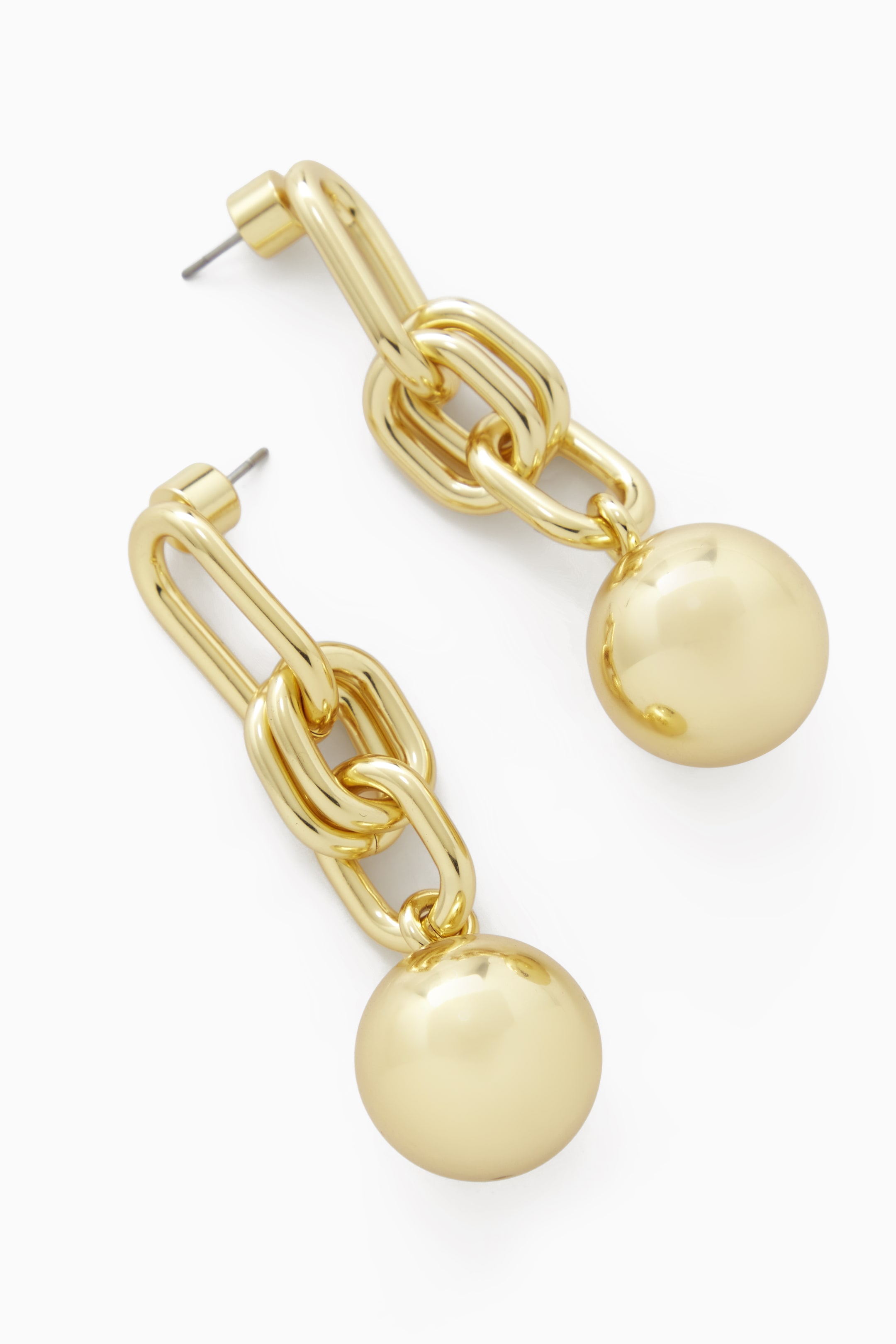 Gold Plated Sterling Silver Figaro Chain Earrings - Lovisa
