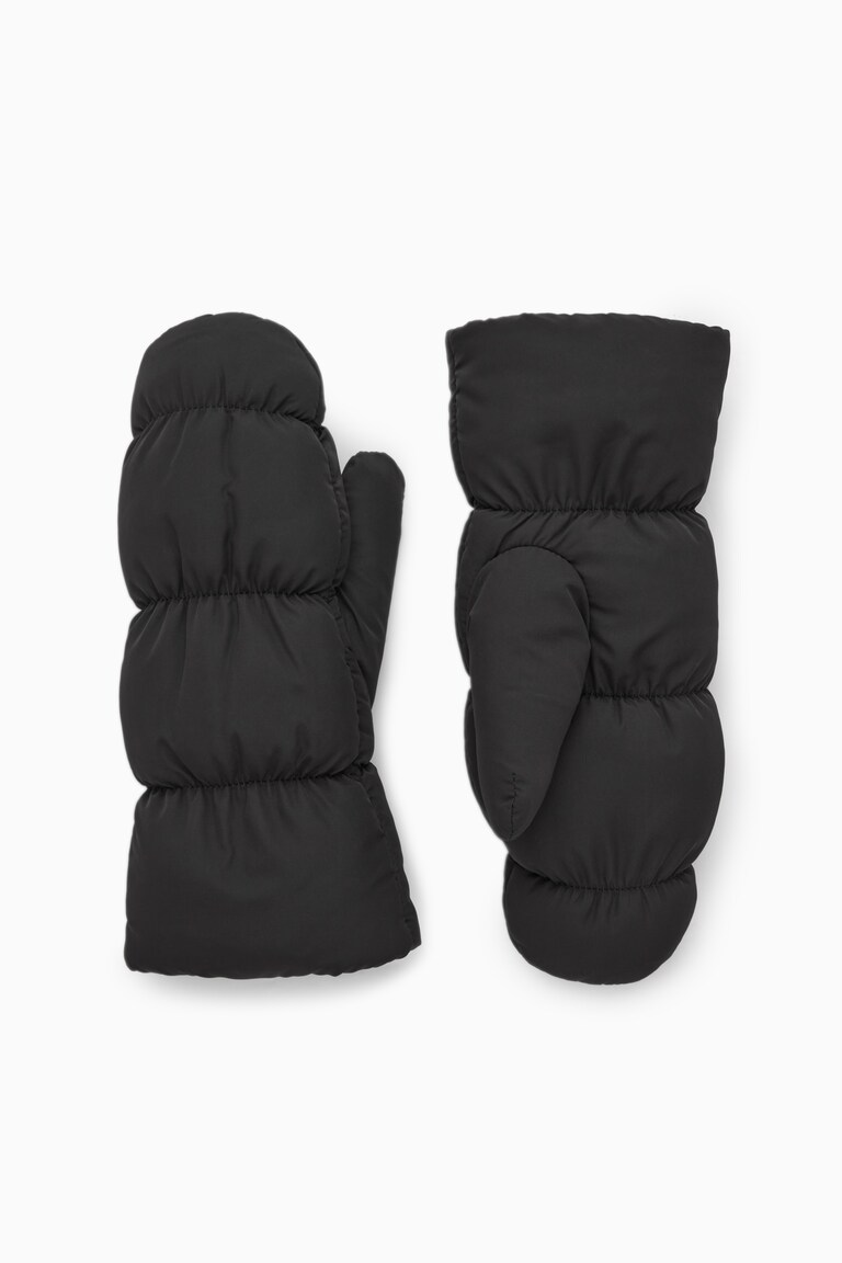 TEDDY-LINED PADDED MITTENS