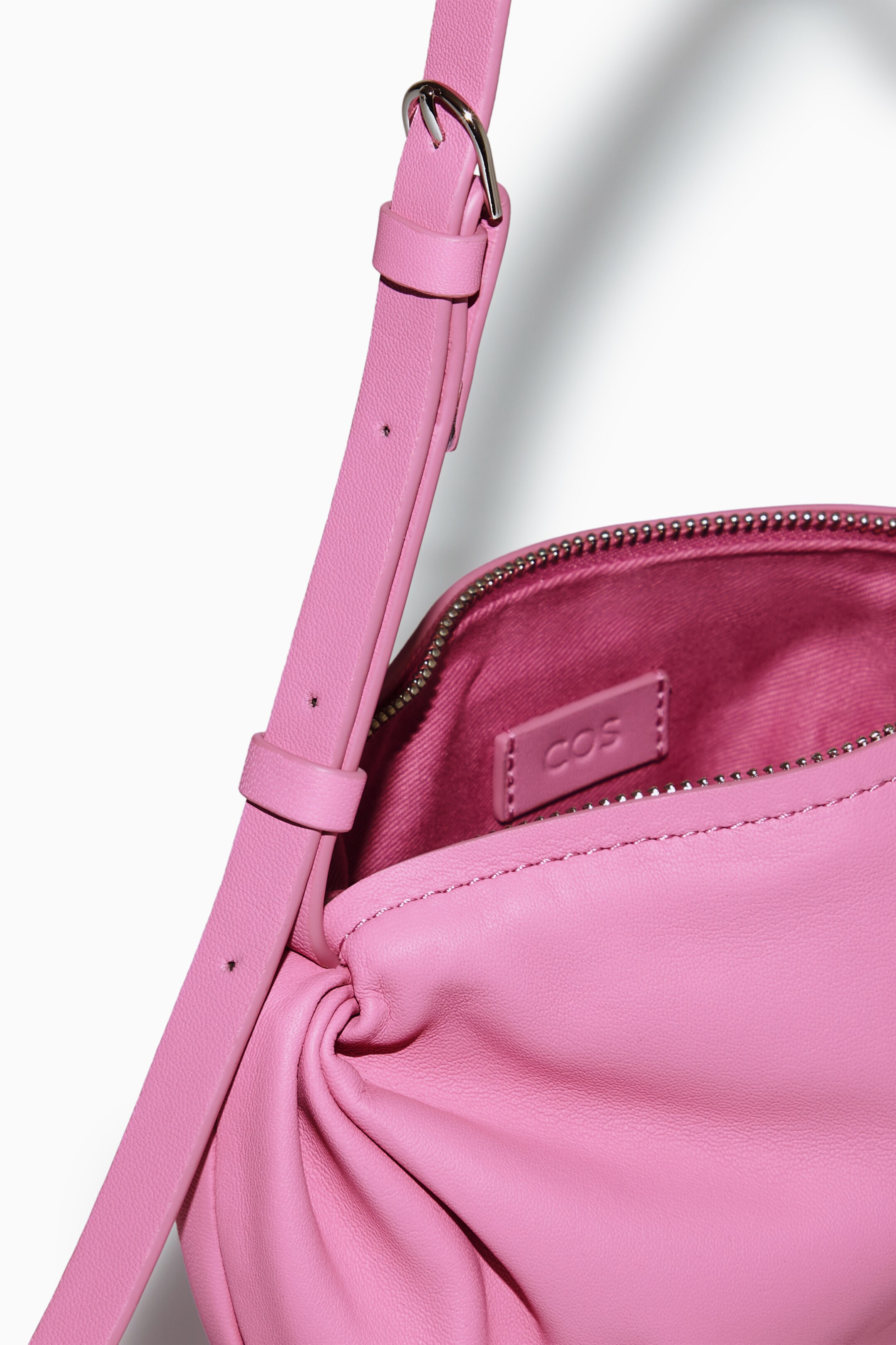 cloud reflex bag woman pink in leather - COURRÈGES - d — 2