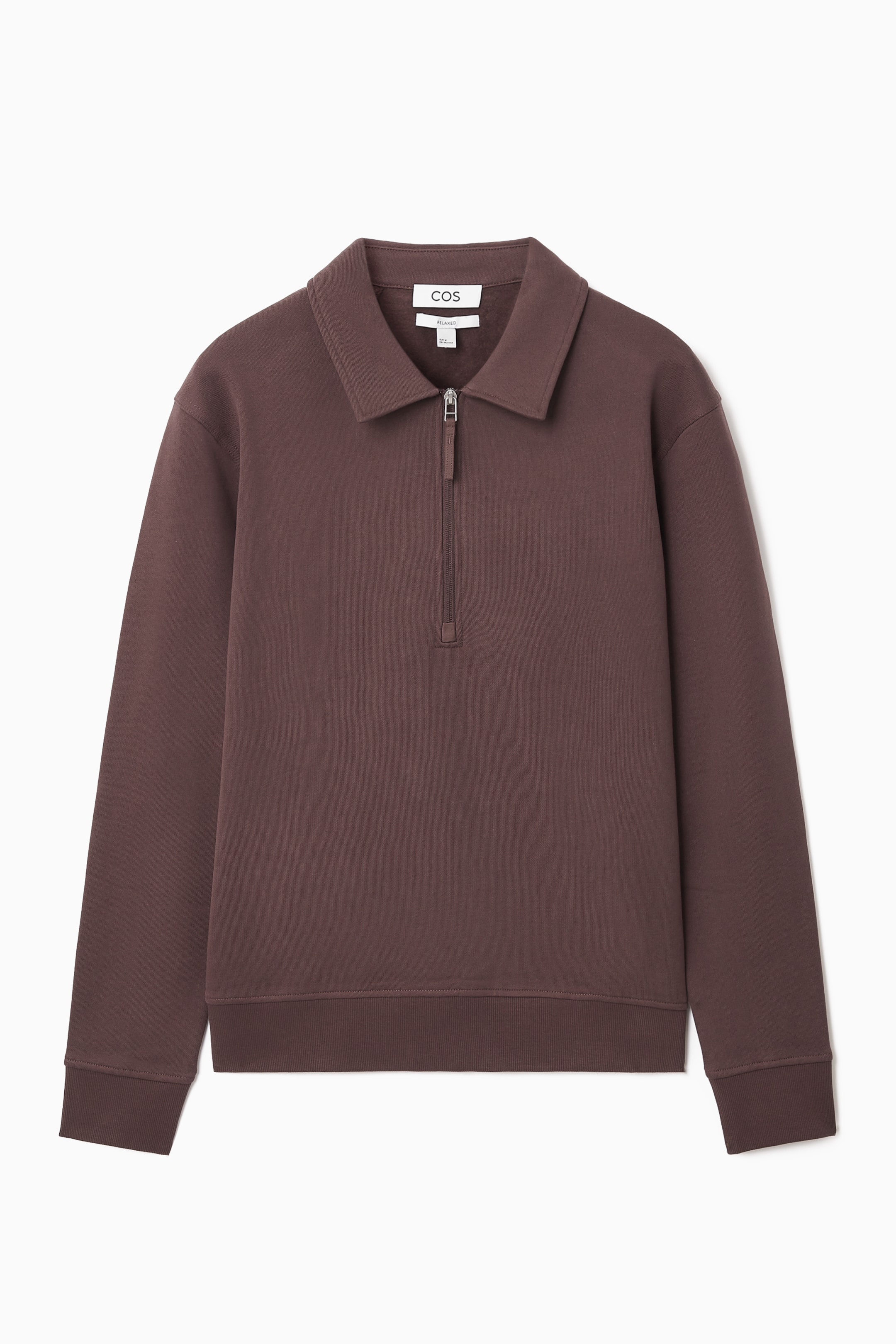 Half zip 2025 collared sweatshirt