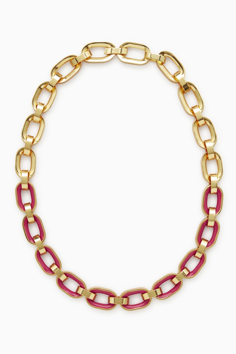 ENAMELLED CHAIN NECKLACE