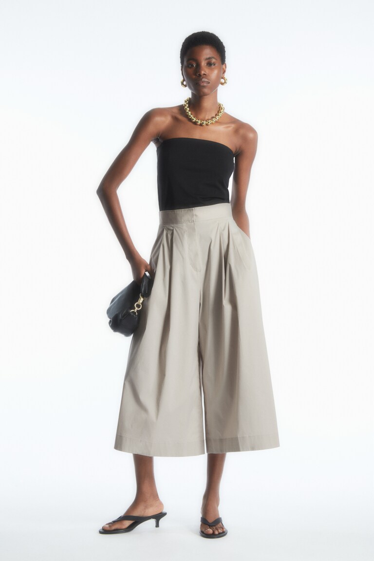 PLEATED TAILORED CULOTTES