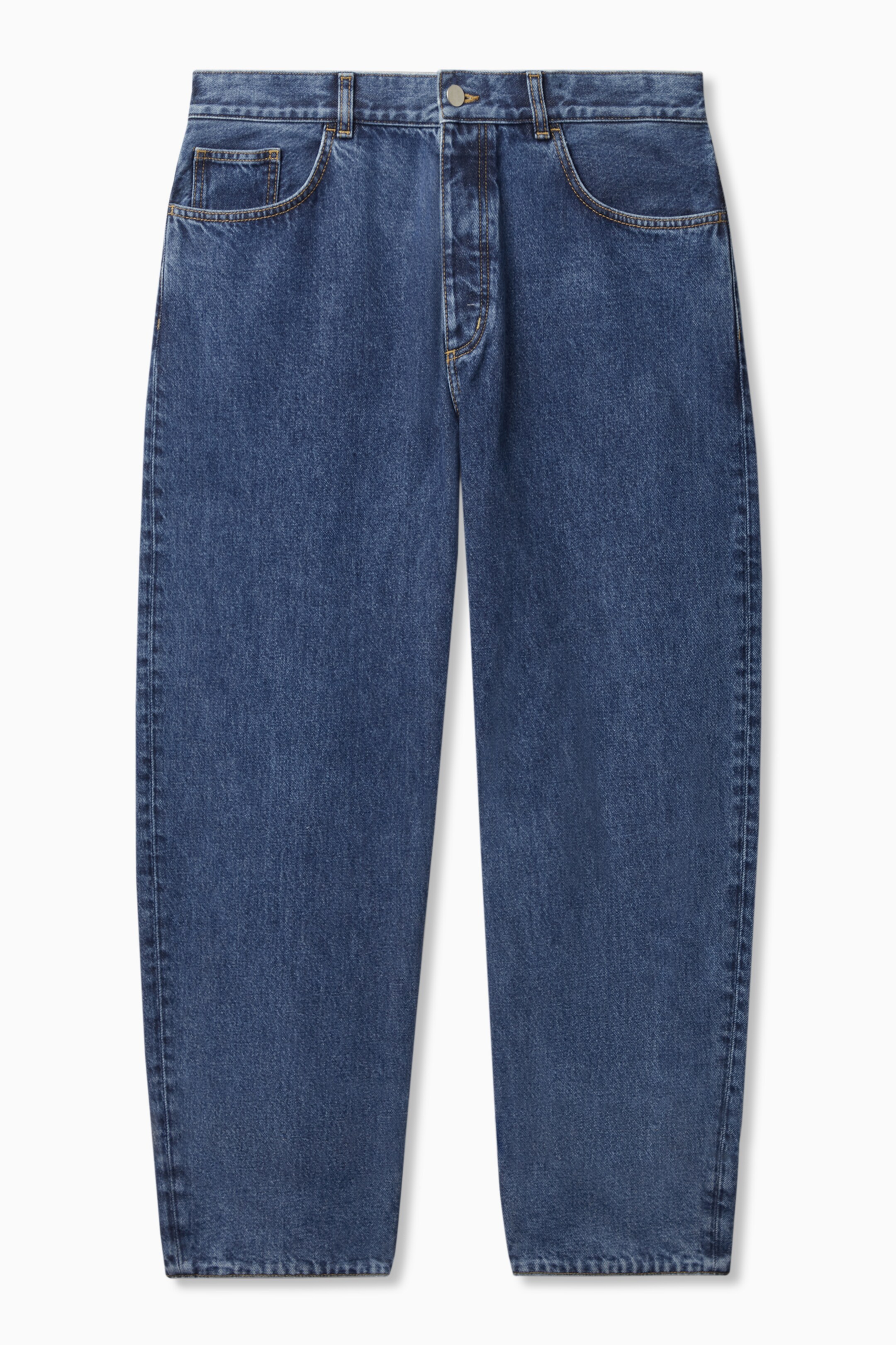 RELAXED-FIT BARREL LEG JEANS