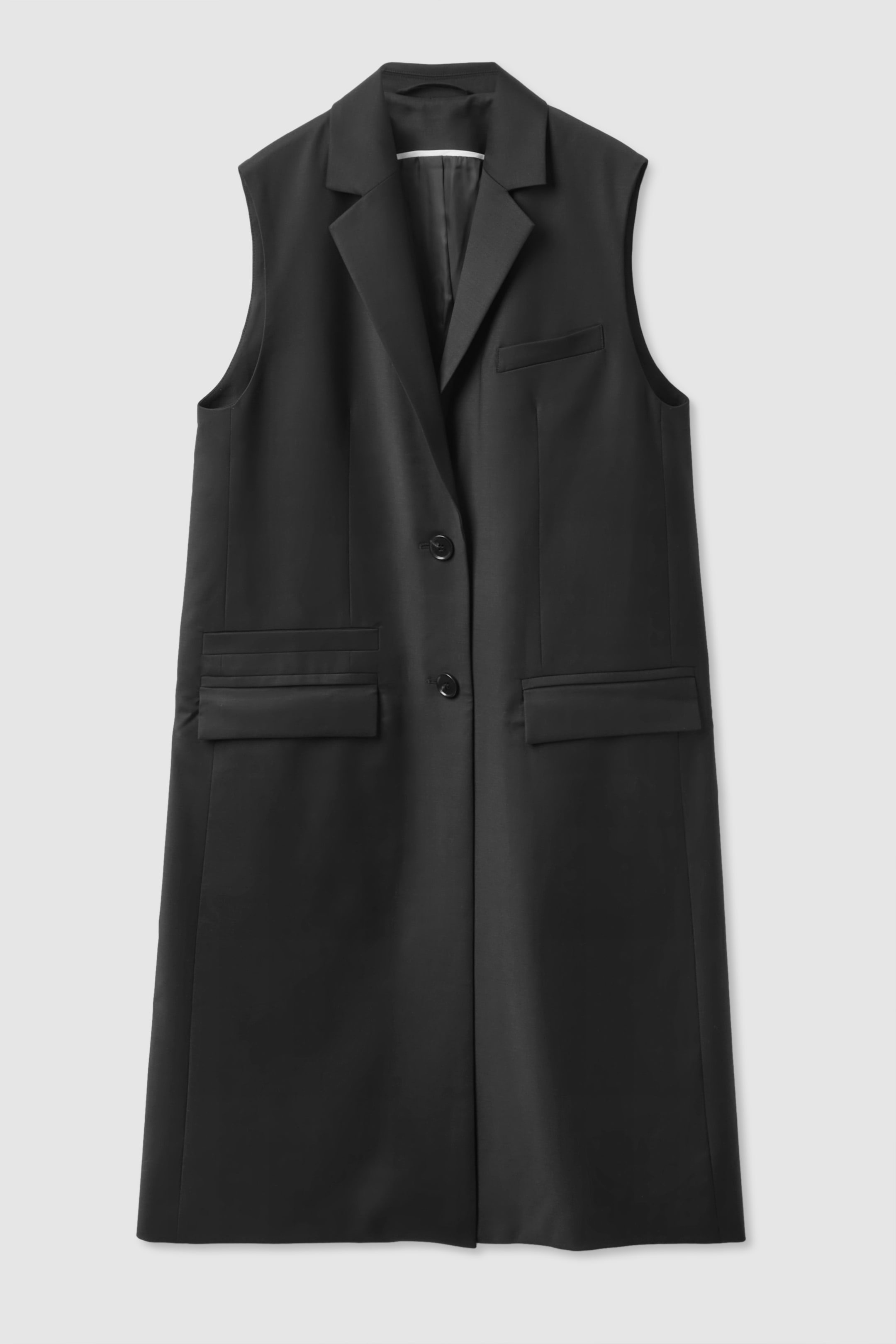 Ladies longline sale sleeveless waistcoats