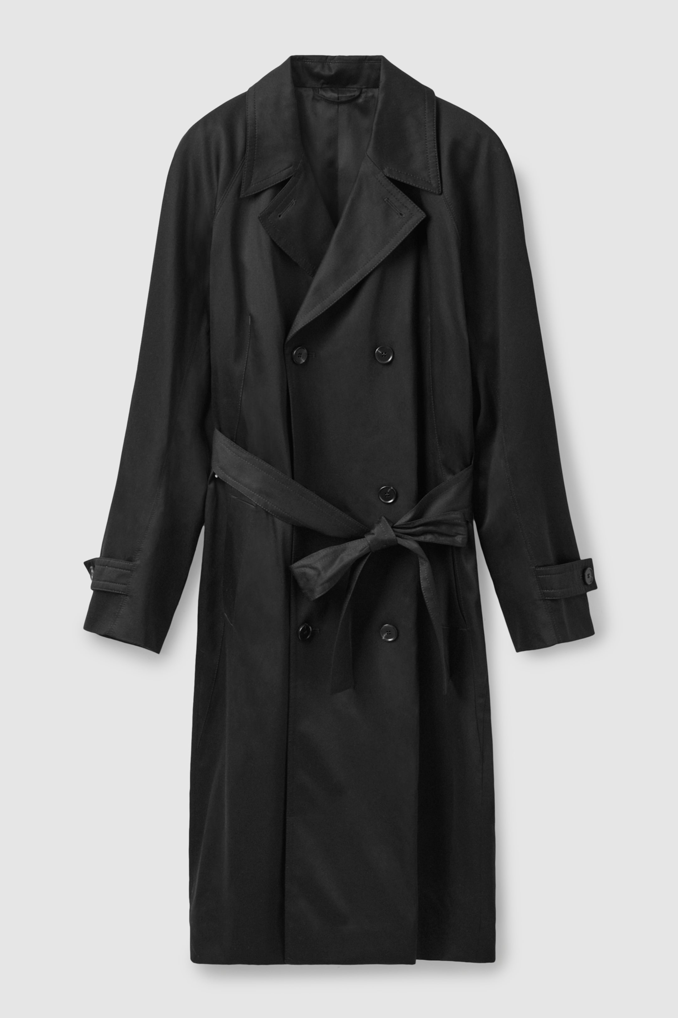 Belted trench coat - black - Men | COS AU
